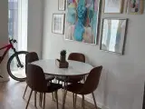 Spisebord Ø105 m/stole