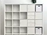 Hvid Kallax reol fra Ikea 