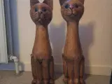 Kattefigure i træ
