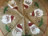 Rundt juletrætæppe juletæppe