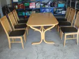 spisebord med 6 stole