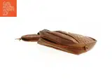 Karamelbrun skuldertaske med quiltet mønster (str. 23 x 17 cm og ø 10,5 cm) - 2