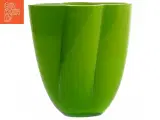 Konisk grøn vase fra Royal Crystal Copenhagen (str. 16x15 cm) - 2