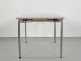 Randers radius kantinebord med grå plade og stoleophæng - 120cm - 4