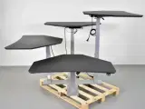 Dencon hæve-/sænkebord med fire separate bordplader - 5