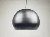 Fin sort Ball loft lampe med stofledning - 4