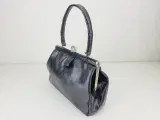 ⭐️- Fin Vintage LADY F. Skuldertaske i Læder - 4