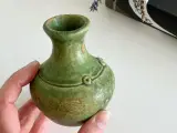 Grøn minivase, keramik - 4