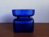 Blå glas løgvase