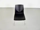 Four design konferencestol med sort skal og krom stel - 5