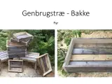 Bakke i genbrugstræ fyr