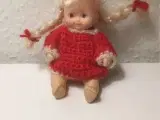 Retro dukke i juletøj julepynt