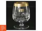 Krystalglas med guldkant (str. 9 cm. 6 styk) - 2