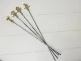 Vintage Stainless Steel messing Shish Kabob spyd - 3