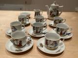 Dukke kaffestel i porcelæn