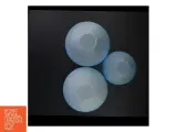 Sæt af blå glasskåle (str. 14 gang i 10 cm og 19 3 x 12 cm og 19 x 12 cm) - 2