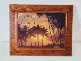 ⭐️- Vintage Hawaii souvenir ur i lakeret træ - 3