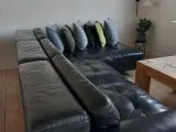 Læder Sofa med små  slid
