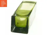Grøn glasvase (str. 21,5x6,5 cm) - 4