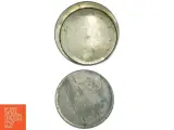 Vintage blå rund metal småkage dåse (str. 16. cm ø. 19 cm) - 2