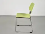 Brunner linos stol med rækkekobling - grøn - 2