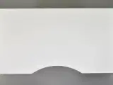 Hæve-/sænkebord med hvid plade og mavebue, 160 cm. - 5