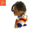 Lille dukke med stribet sweater (str. 16 cm) - 3