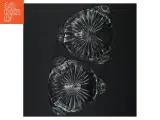 2 stk. Stabelbare Vintage art nouveau glasskål på 3 fødder (str. 16 x 5,5 cm) - 5