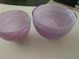 2 glasskåle 