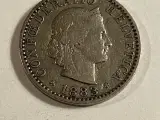 20 Rappen Switzerland 1883 B - 2