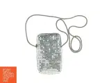 Sølvfarvet paillet taske (str. 13 x 8 cm) - 4