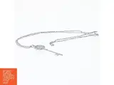 Sølvfarvet nøgle halskæde (str. Ø 21 cm) - 4
