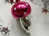 Vintage julekugle, pink fluesvamp - 2