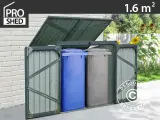 Skraldespandsskjuler Dobbelt 1,58x1,01x1,34m, Antr