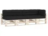 vidaXL hynder til pallesofa 5 stk. sort