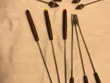 Fondue bestik 6 gafler 26,5 cm og 6 Ostemusgafler 
