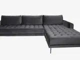 Lækker flot sofa med chaiselong venstre vendt