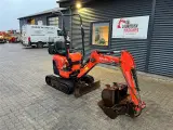 Kubota U10-3 1100kg maskine med 3 skovle. - 2