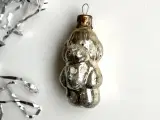 Vintage juleornament, sølv hund - 3