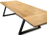 Plankebord eg med tillægsplade 240/290 x 100 cm - 2