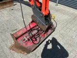 Kubota Kx042-4 Hydraulisk fæste med kipbar planerskovl Kun kørt 1382T - 5