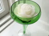 Grønt glas med 3 tynde stængler - 2