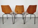 ⭐️- 3 stk. Retro Skalstole i Teaktræ - 2