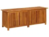 Udendørs opbevaringskasse 150x50x58 cm massivt akacietræ