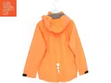 Orange børnejakke med hætte (str. 128) - 2