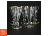 Vintageglas med guldkant (str. 14 x 9 cm) - 4