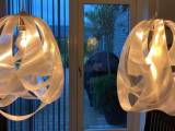 Design bordlamper:SLAMP model Goccia pendel prisme