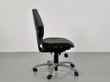 Rh extend kontorstol med gråbrun polster - 2