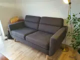 Sofa - grå - 2 personer