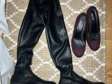 Læder støvler Zara / pumps str 38
